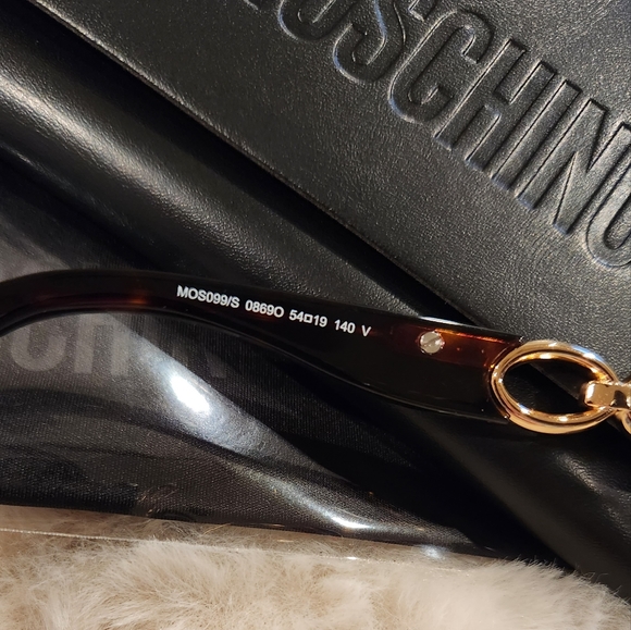 MOSCHINO- MOS099/S SUNGLASSES HVN/DARK GREY SF WOMEN'S - Picture 10 of 12